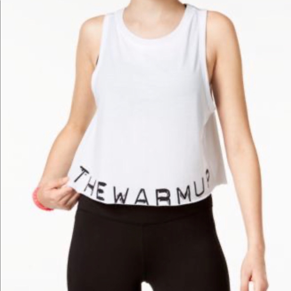 Jessica Simpson White Crop Tank